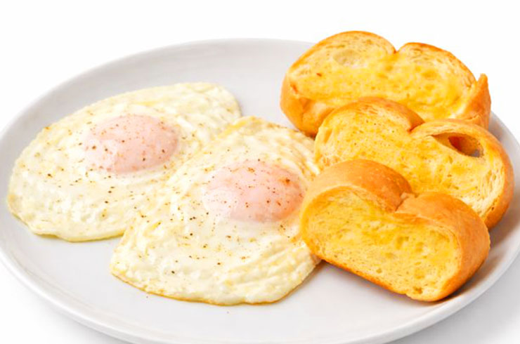 Huevo Frito Con Tostadas